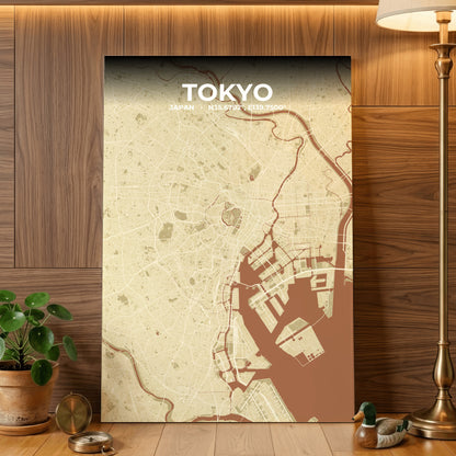 Tokyo Ember Map Poster