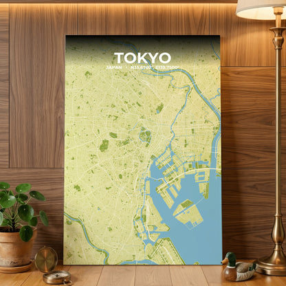 Tokyo Fern Map Poster