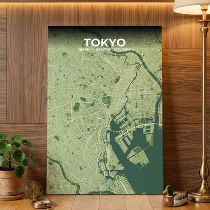 Tokyo Clay Map Poster