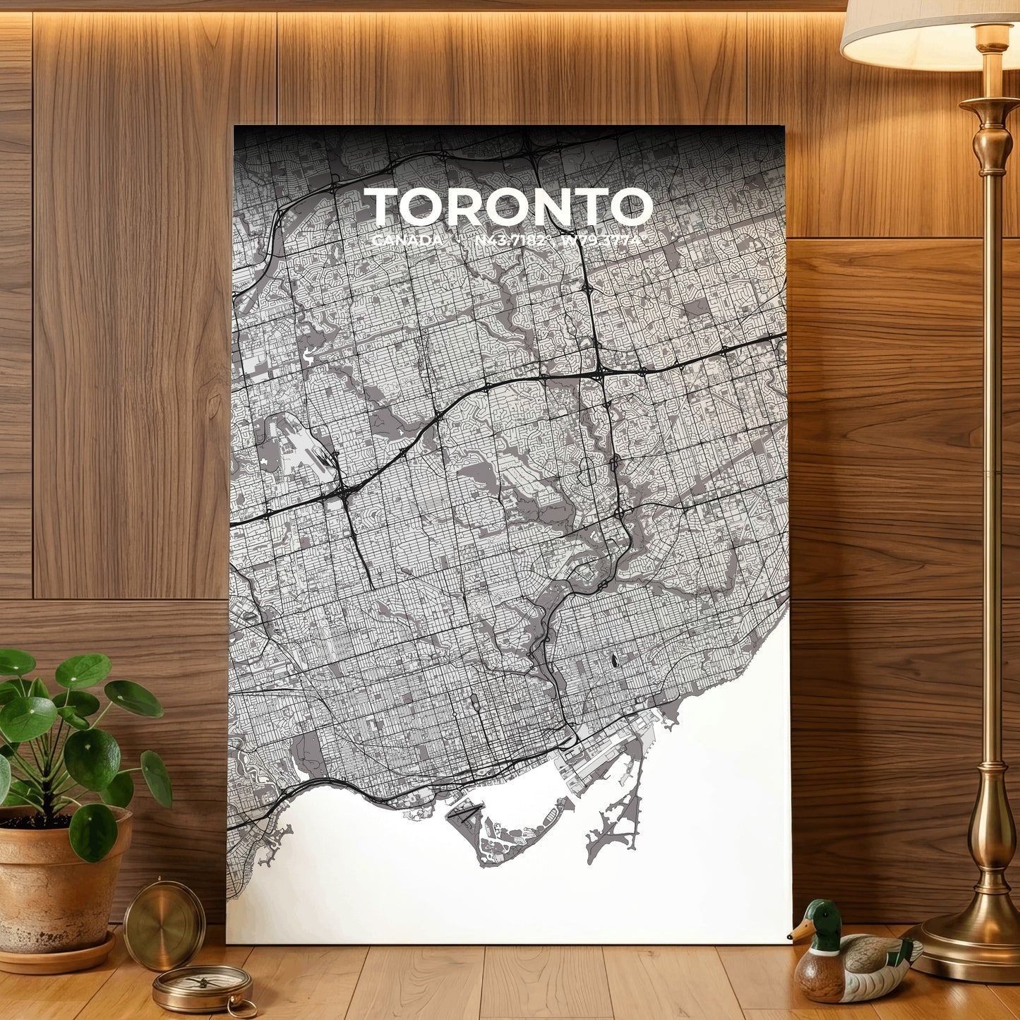 Toronto Ash Map Poster