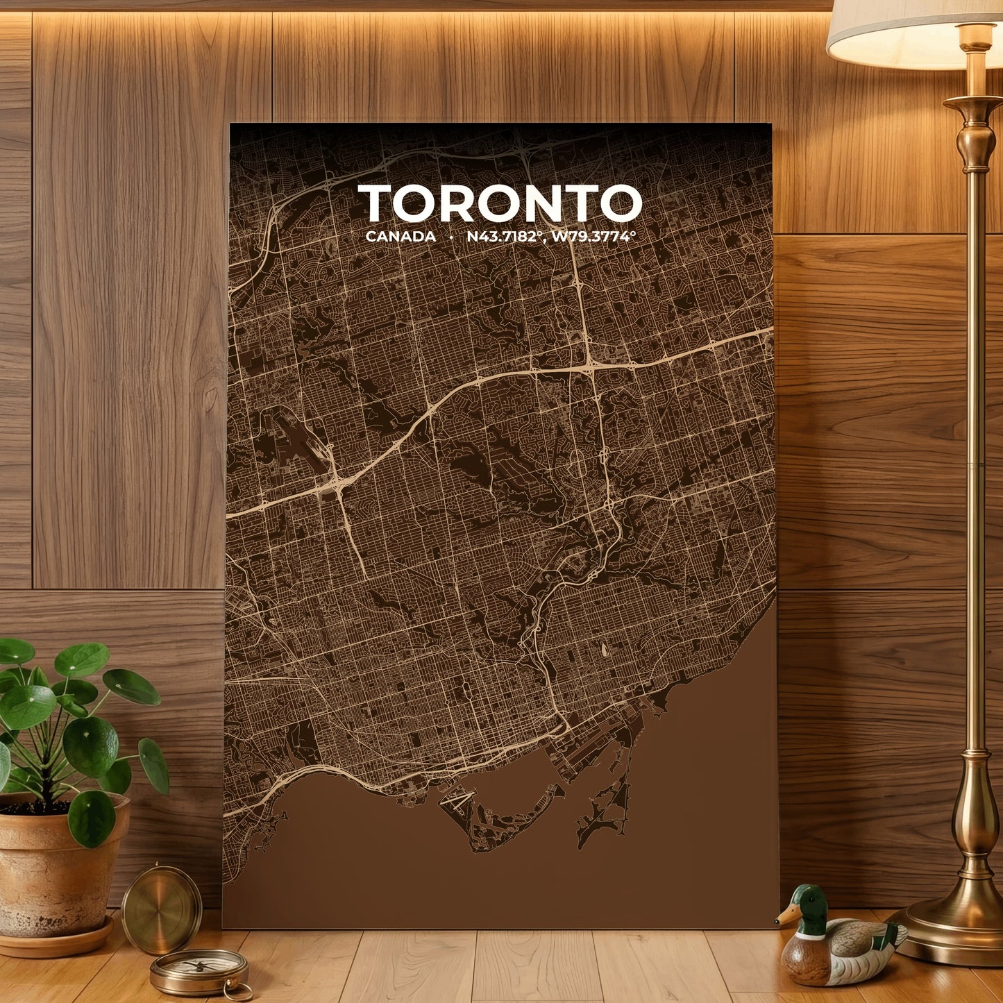 Toronto Plum Map Poster