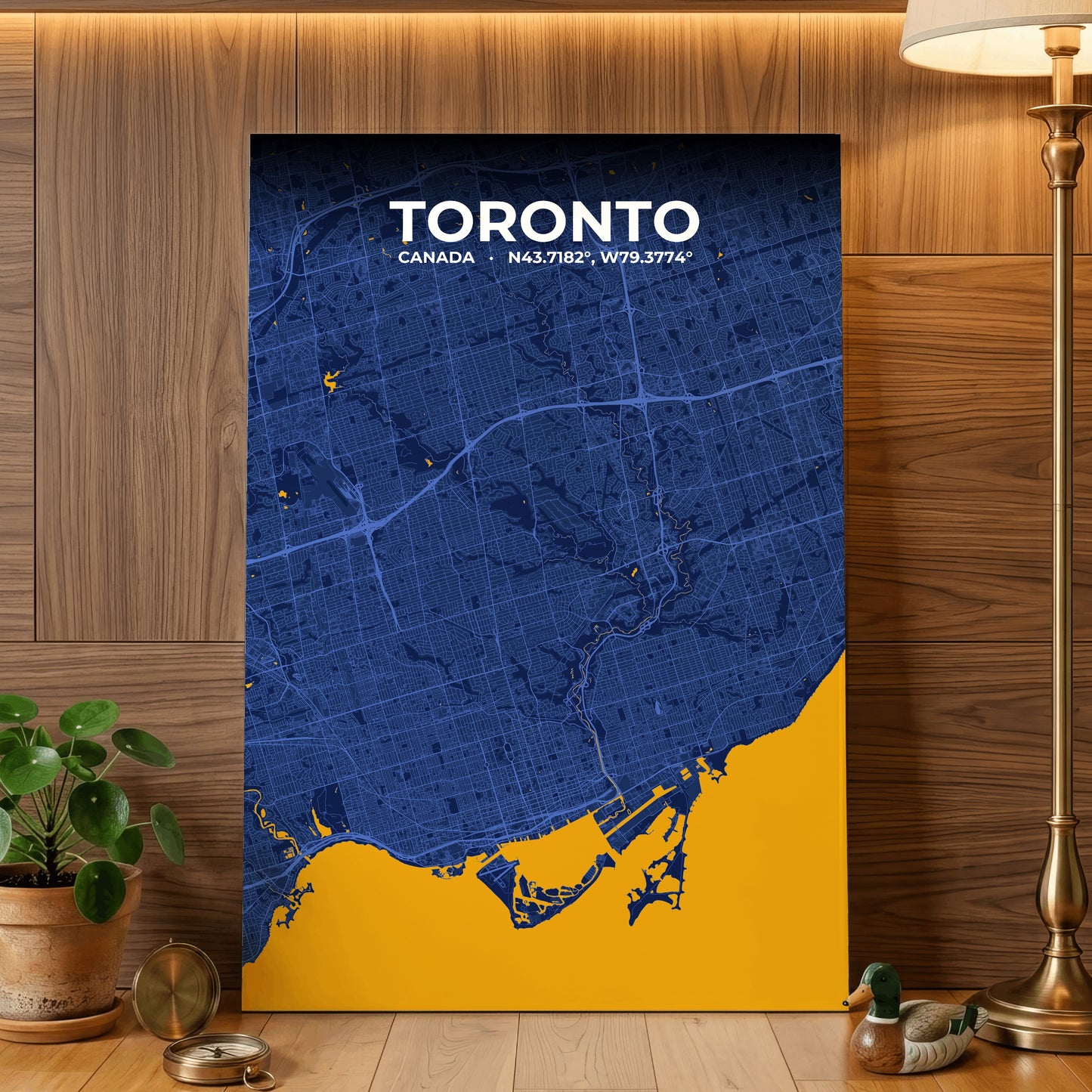 Toronto Ink Map Poster