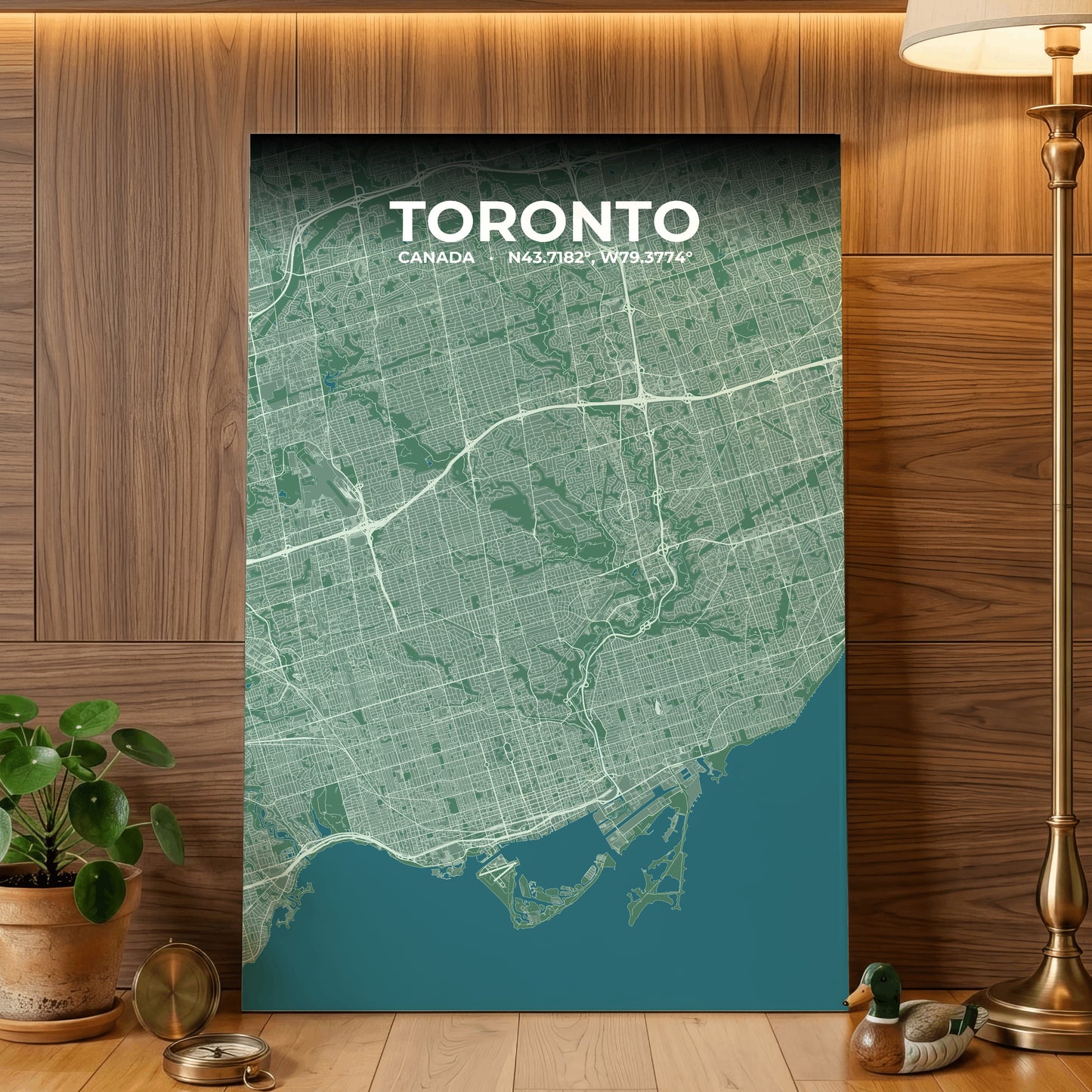 Toronto Mist Map Poster