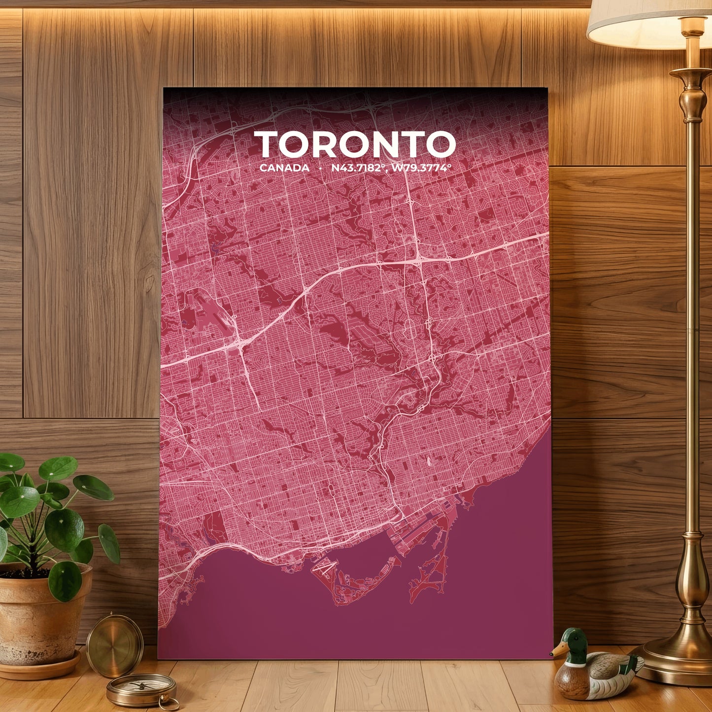 Toronto Scarlet Map Poster