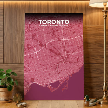 Toronto Scarlet Map Poster