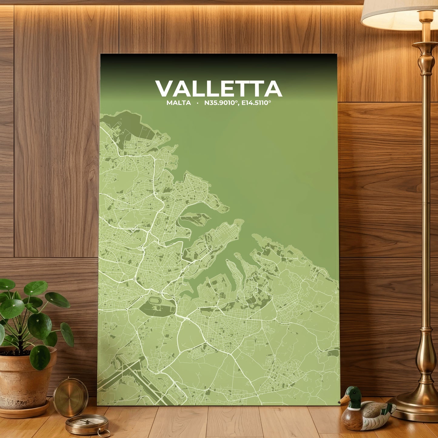 Valletta Grove Map Poster