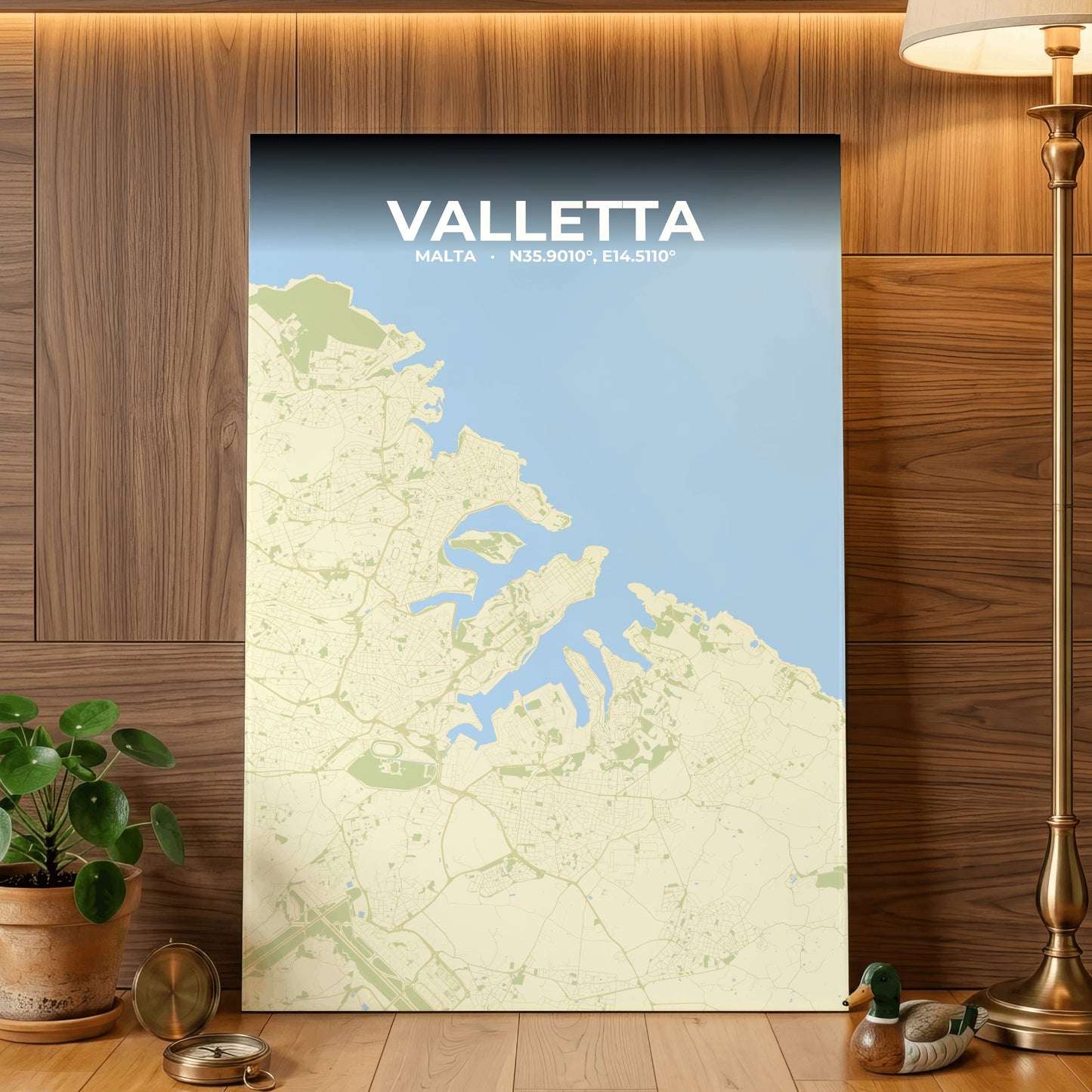 Valletta Drift Map Poster