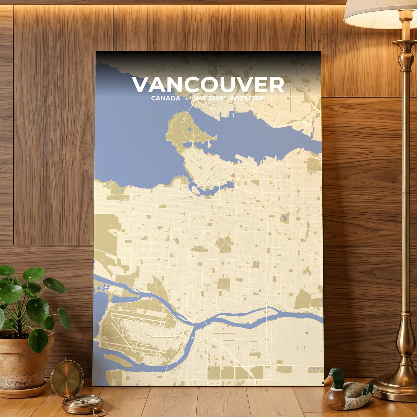 Vancouver Barn Map Poster