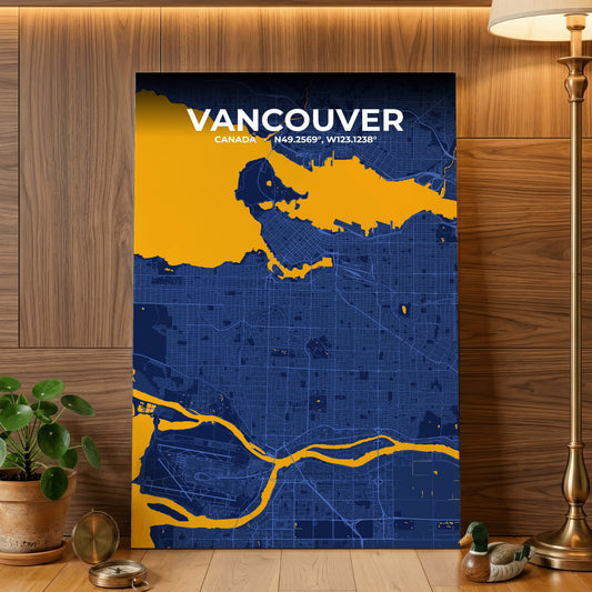 Vancouver Ink Map Poster