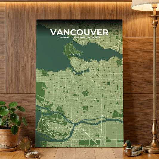 Vancouver Clay Map Poster