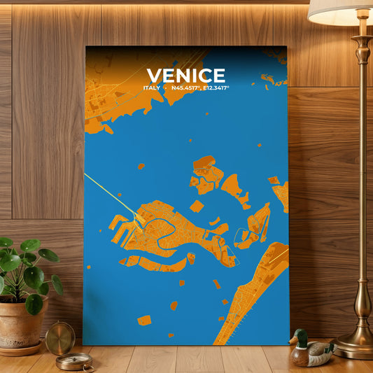 Venice Scorch Map Poster