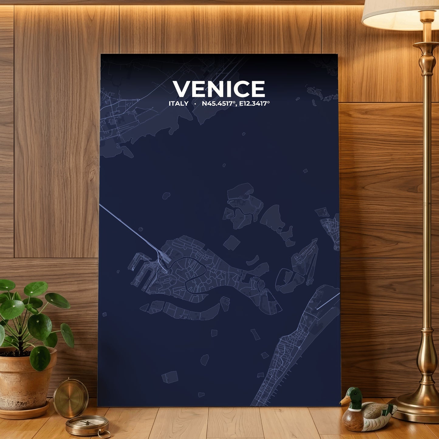 Venice Tide Map Poster