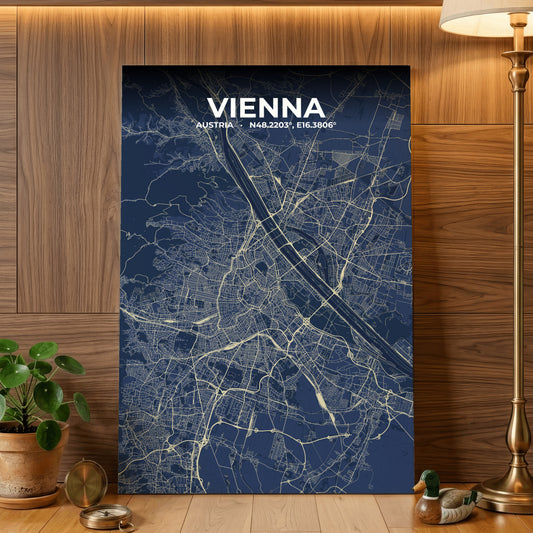 Vienna Anchor Map Poster