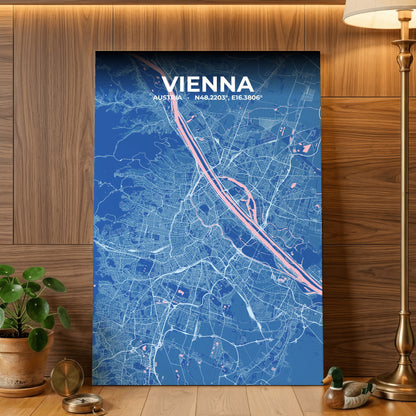 Vienna Candy Map Poster