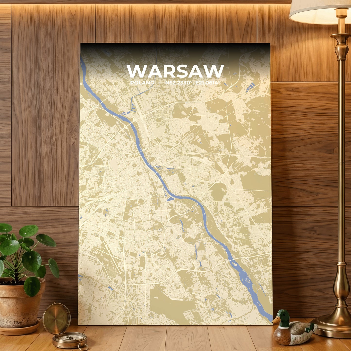 Warsaw Barn Map Poster