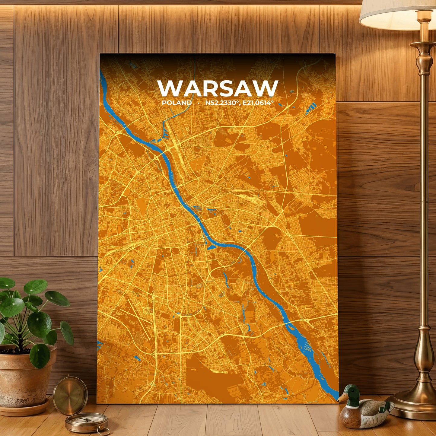 Warsaw Scorch Map Poster