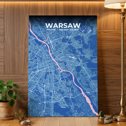 Warsaw Candy Map Poster