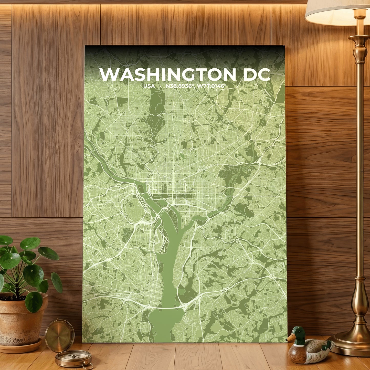 Washington DC Grove Map Poster