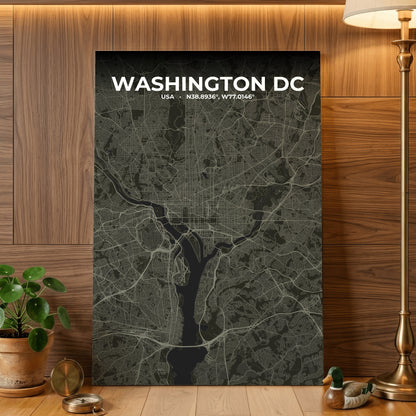 Washington DC Sable Map Poster
