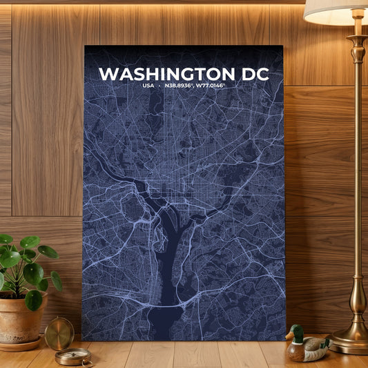 Washington DC Tide Map Poster
