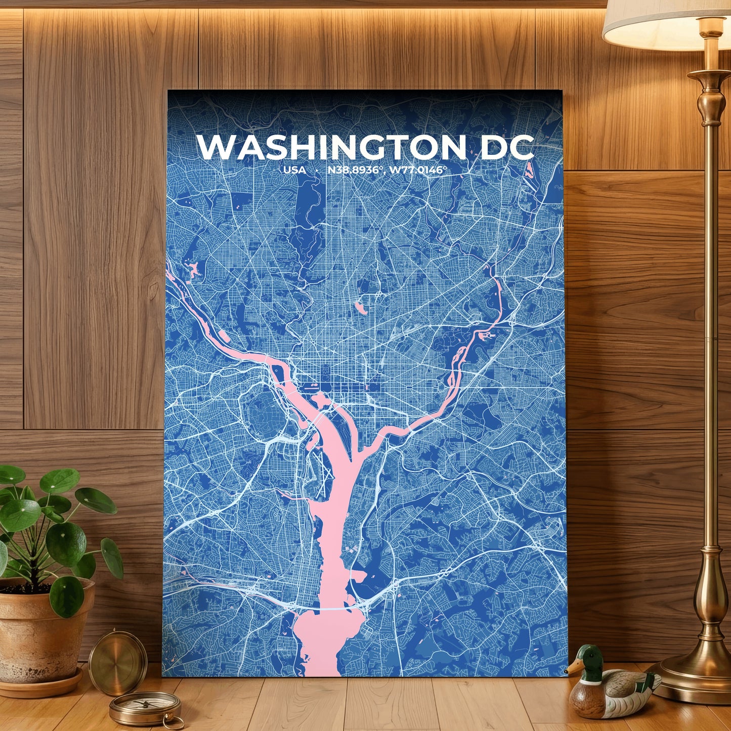Washington DC Candy Map Poster