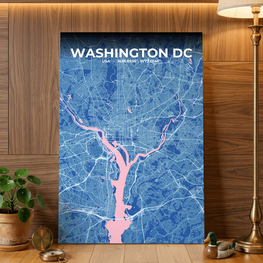 Washington DC Candy Map Poster