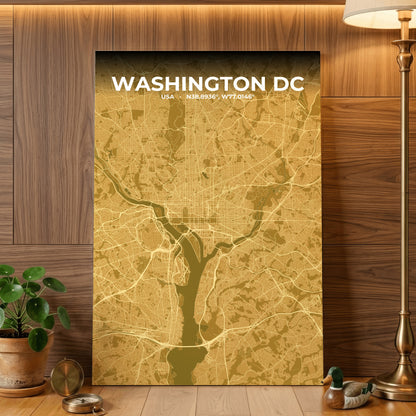 Washington DC Forge Map Poster
