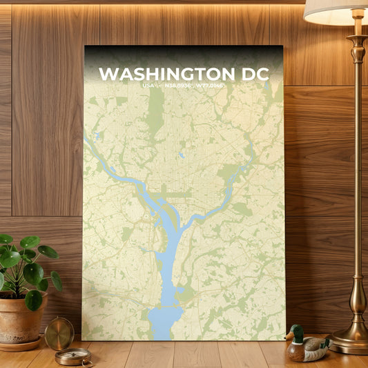 Washington DC Drift Map Poster