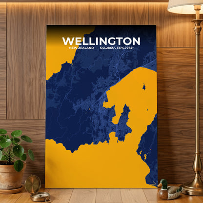 Wellington Ink Map Poster