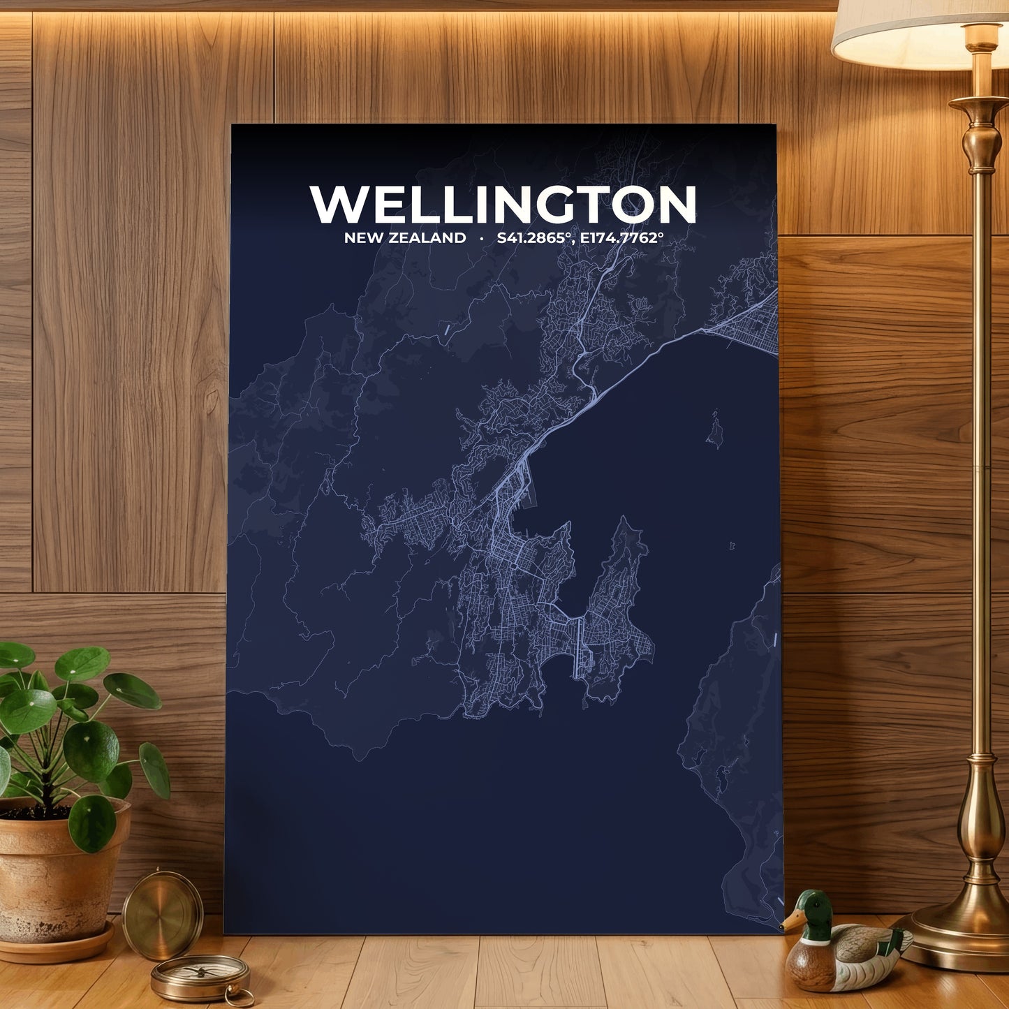Wellington Tide Map Poster