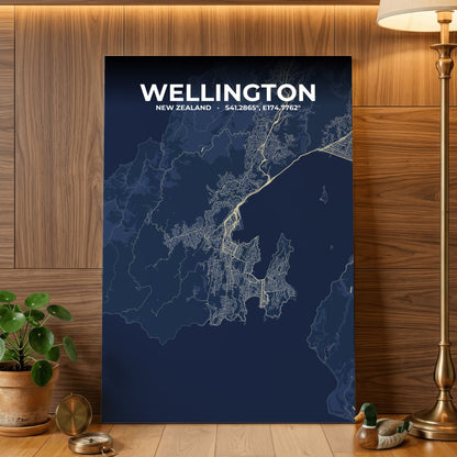 Wellington Anchor Map Poster