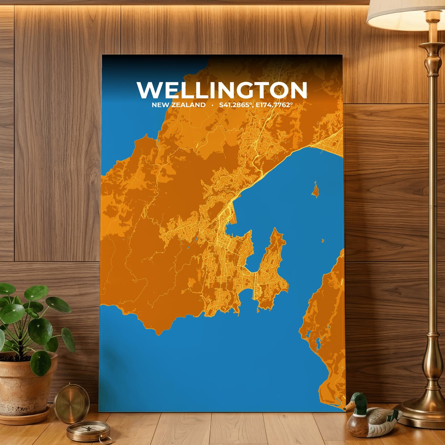 Wellington Scorch Map Poster
