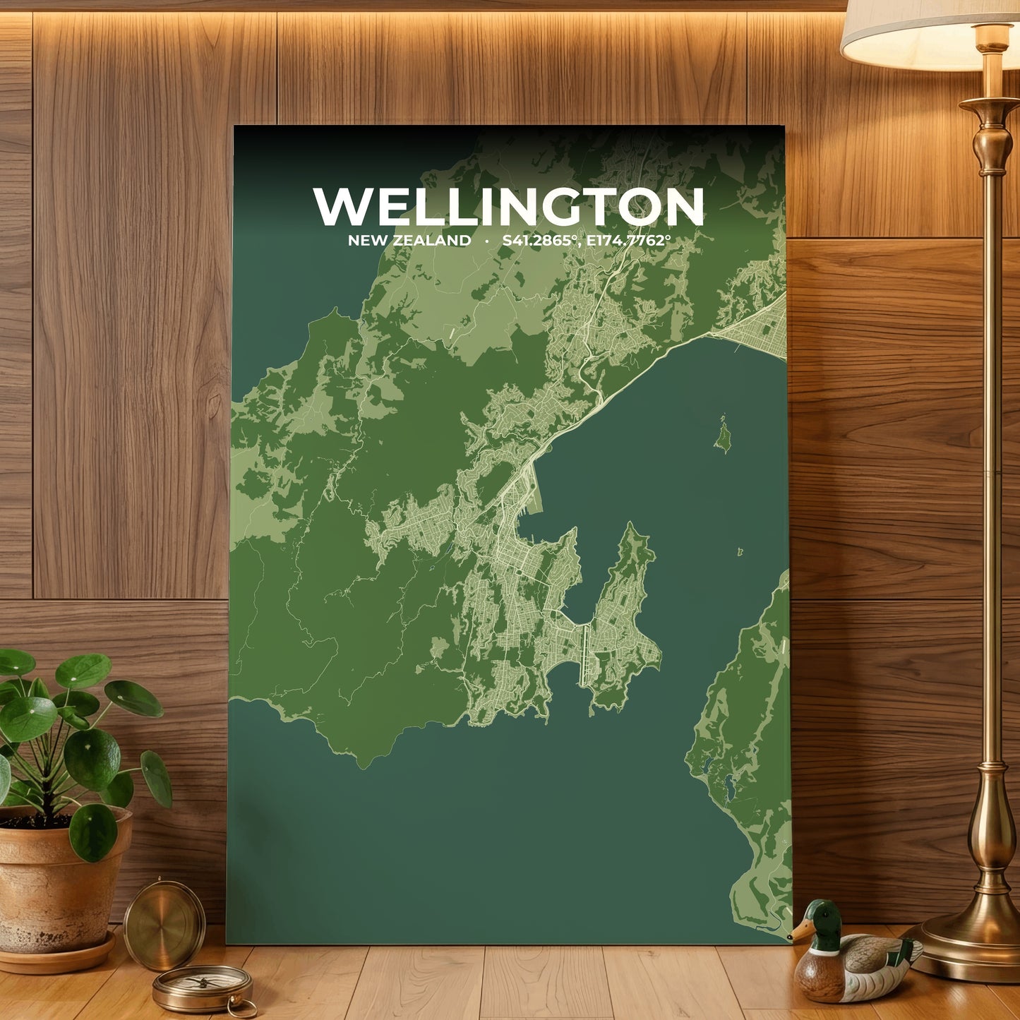 Wellington Clay Map Poster