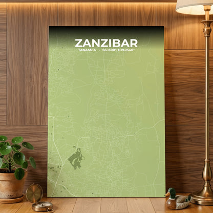 Zanzibar Grove Map Poster