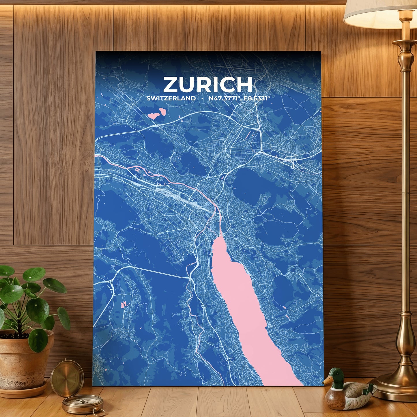 Zurich Candy Map Poster