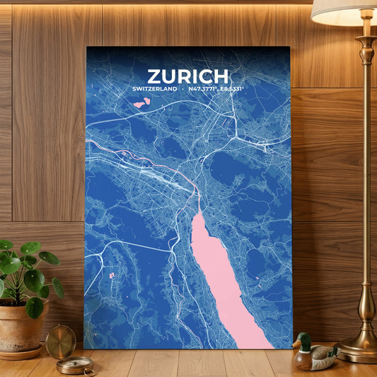 Zurich Candy Map Poster