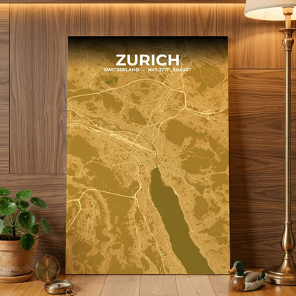 Zurich Forge Map Poster