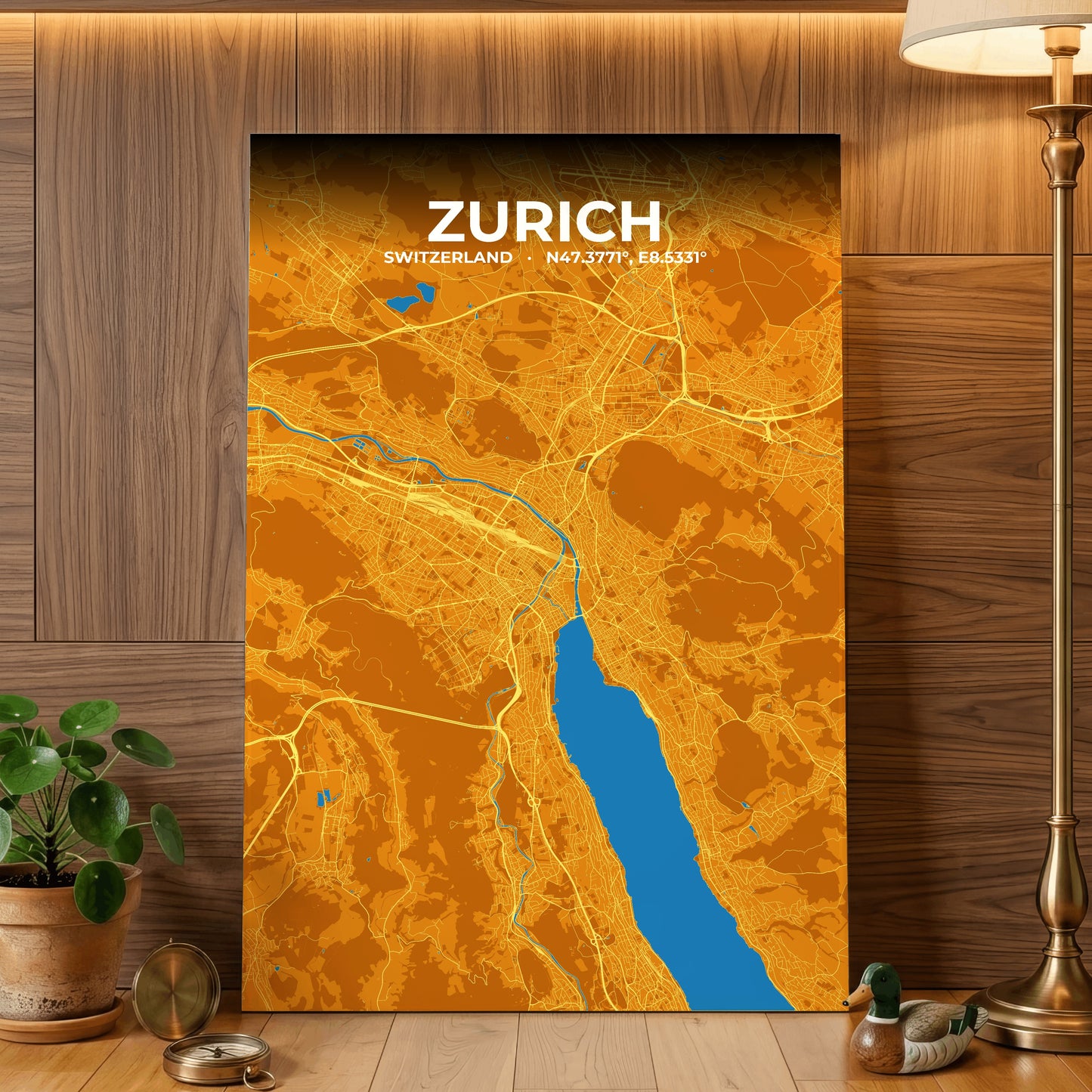 Zurich Scorch Map Poster