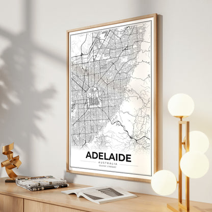 Adelaide Modern Map Poster