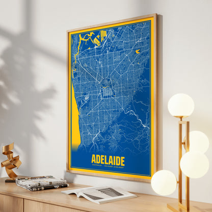 Adelaide Blockbuster Map Poster