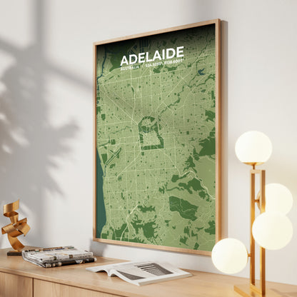 Adelaide Clay Map Poster