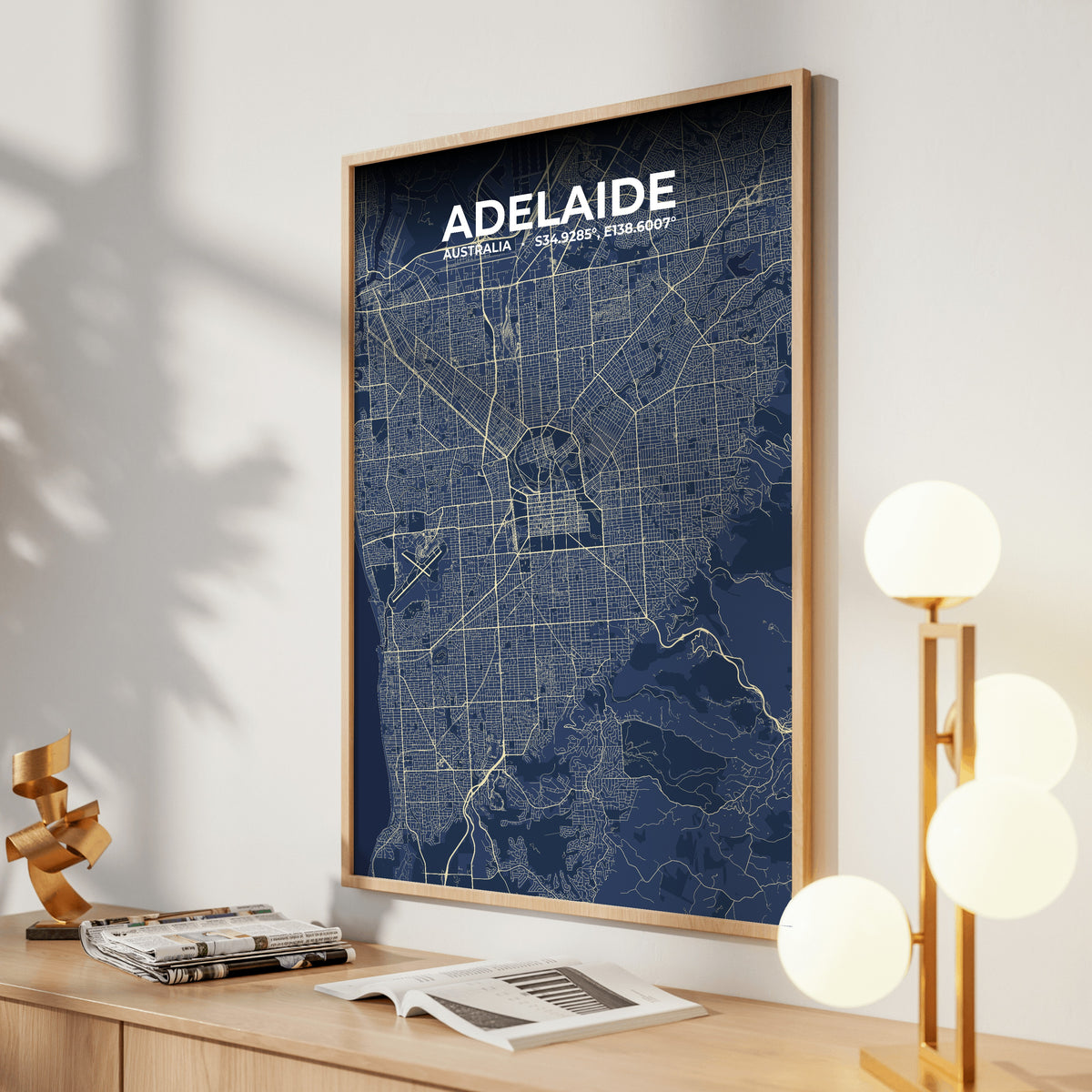 Adelaide Anchor Map Poster
