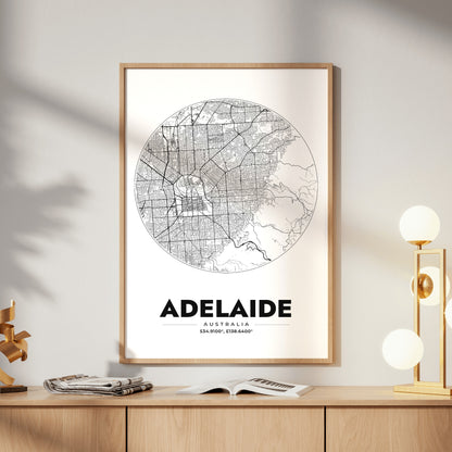 Adelaide Spot Map Poster