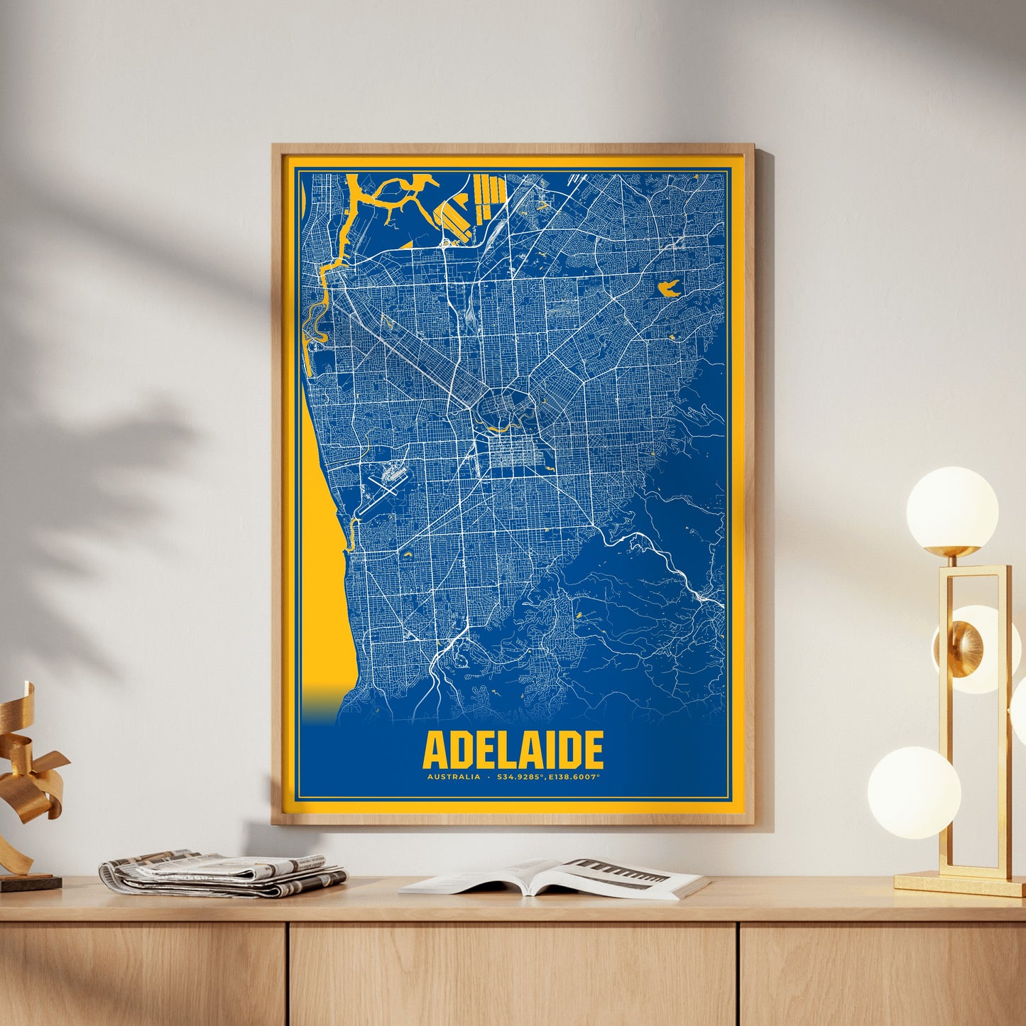 Adelaide Blockbuster Map Poster