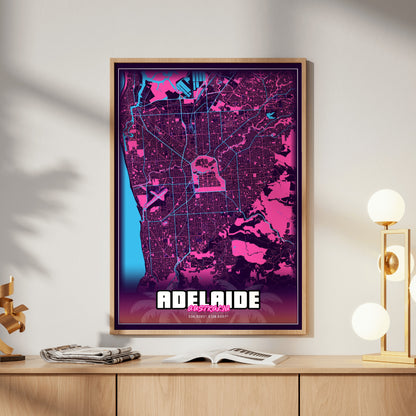 Adelaide GTA Map Poster