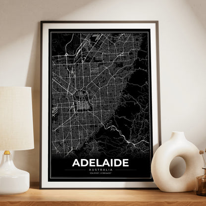 Adelaide Modern Map Poster