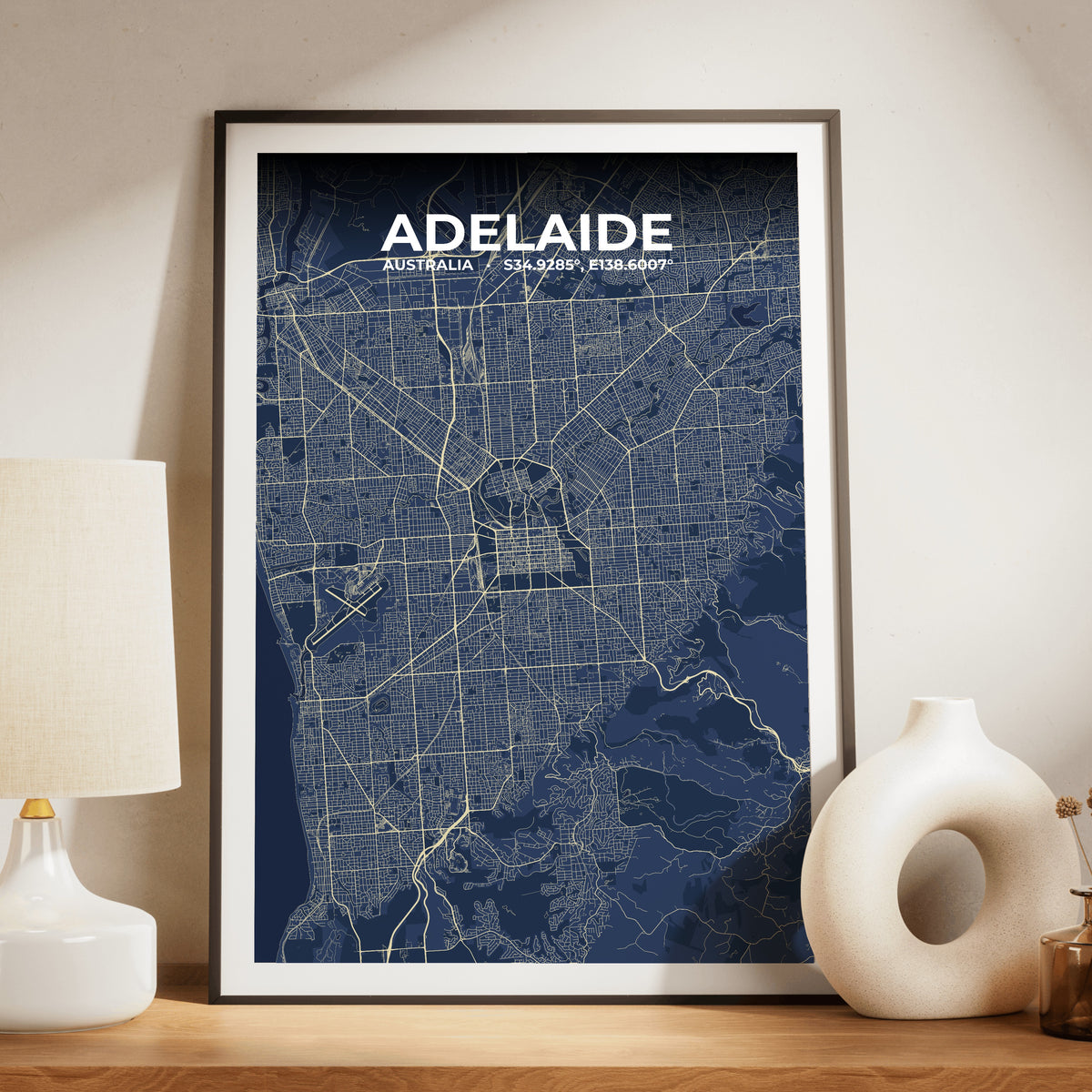 Adelaide Anchor Map Poster