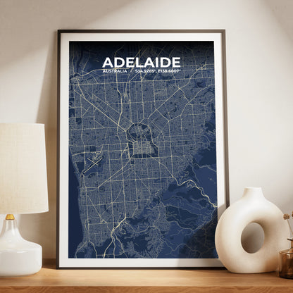 Adelaide Anchor Map Poster
