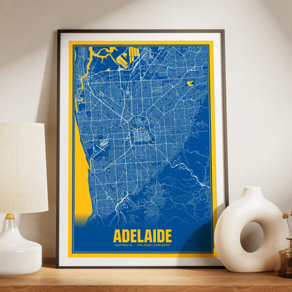Adelaide Blockbuster Map Poster
