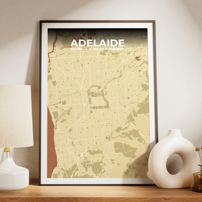 Adelaide Ember Map Poster
